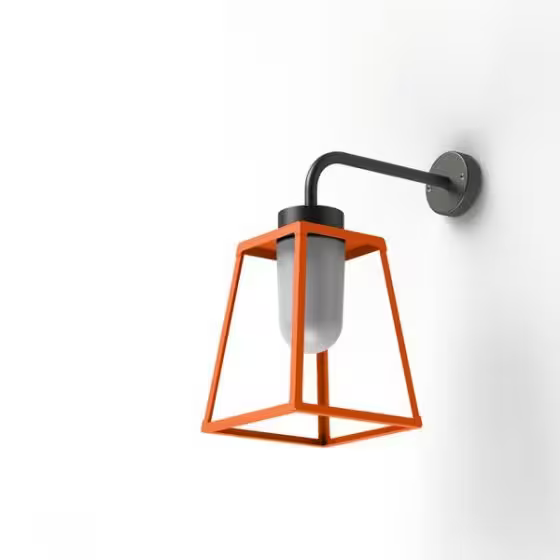 Lampiok Model 5 Wall Bracket Frosted Glass Lantern