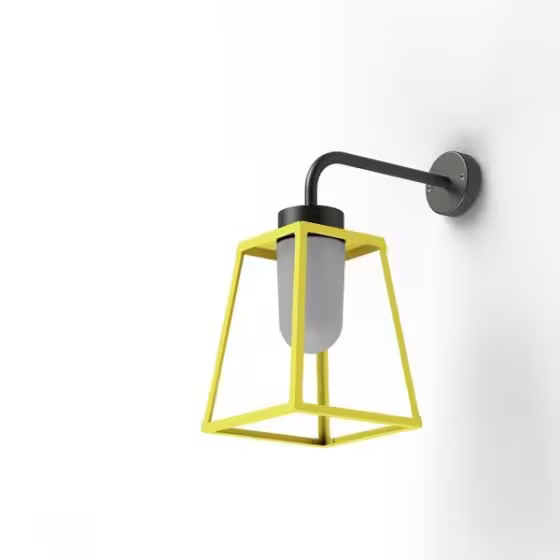 Lampiok Model 5 Wall Bracket Frosted Glass Lantern