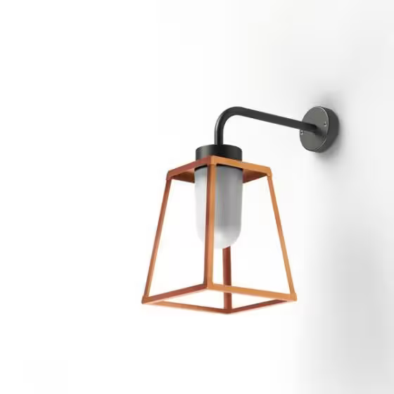 Lampiok Model 5 Wall Bracket Frosted Glass Lantern