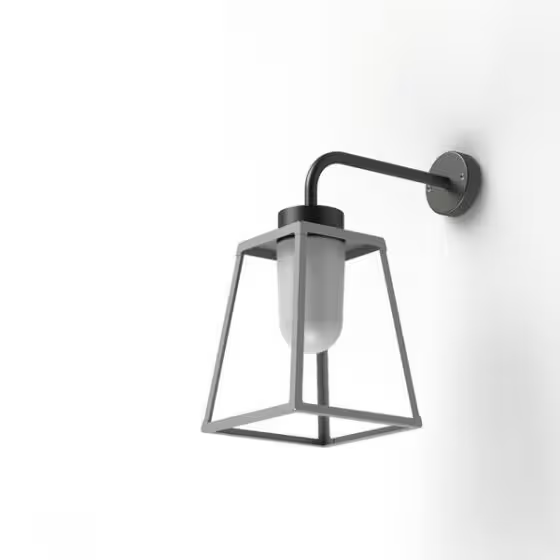 Lampiok Model 5 Wall Bracket Frosted Glass Lantern