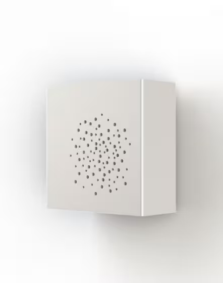 Klint Model 3 Up & Down Neutral White LED 4000K with Speckled Box Design, Clear Glass Diffuser