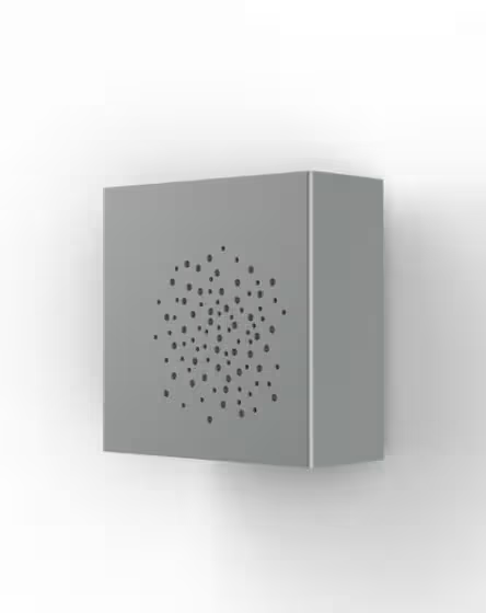 Klint Model 3 Up & Down Neutral White LED 4000K with Speckled Box Design, Clear Glass Diffuser