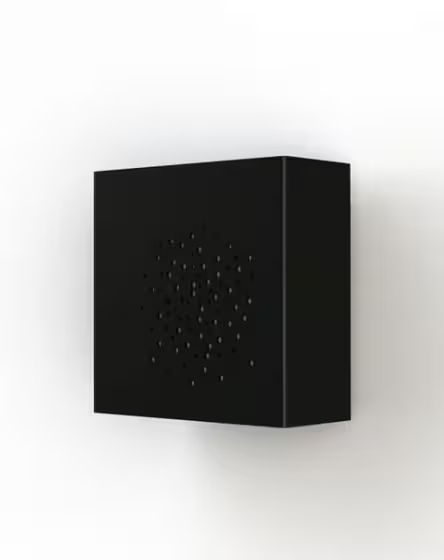 Klint Model 3 Up & Down Neutral White LED 4000K with Speckled Box Design, Clear Glass Diffuser