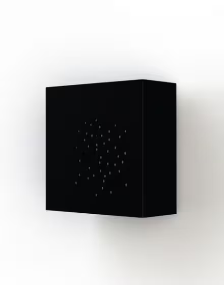 Klint Model 3 Up & Down Neutral White LED 4000K with Speckled Box Design, Clear Glass Diffuser