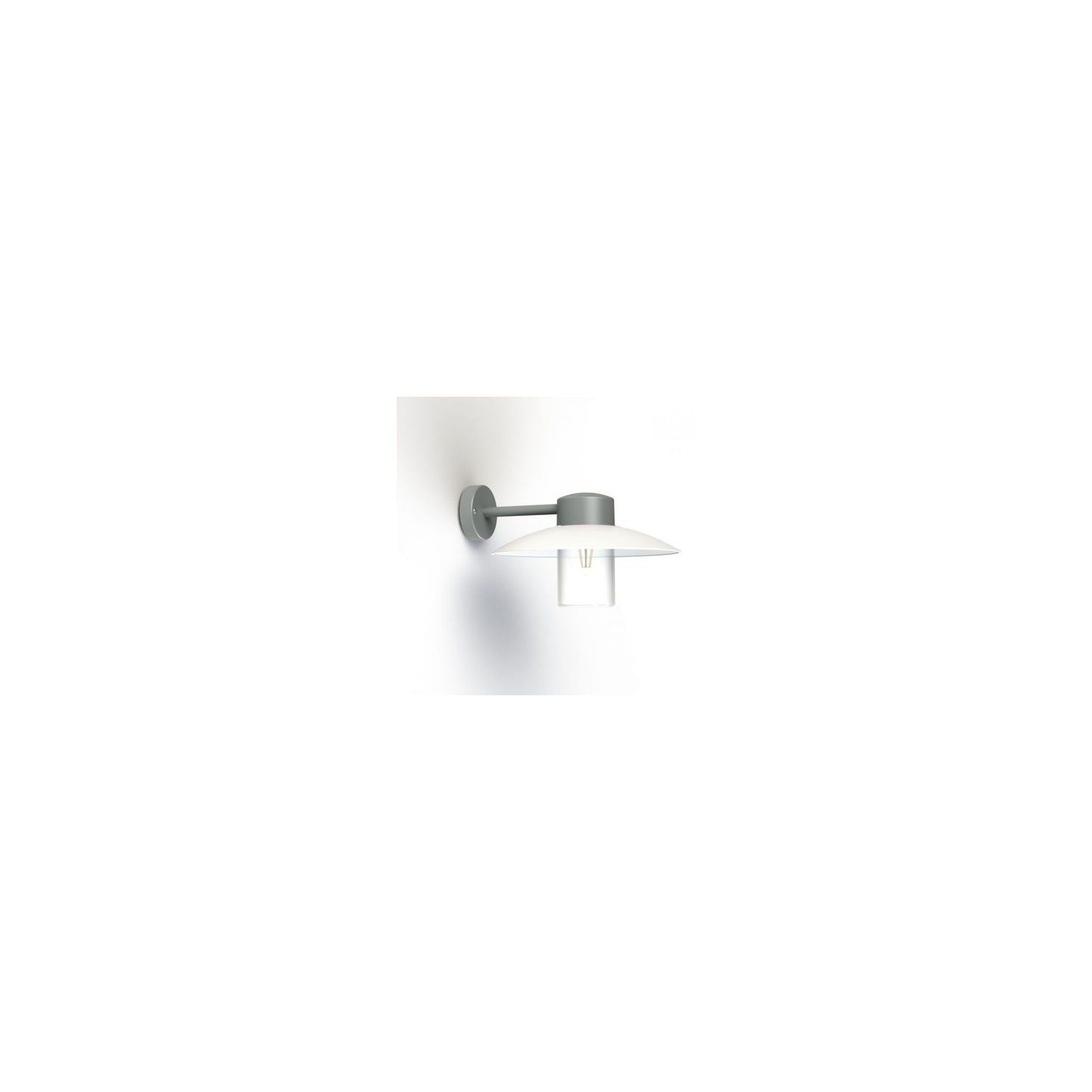 Aubanne Clear Glass Wall Bracket with Flexible Polycarbonate Reflector