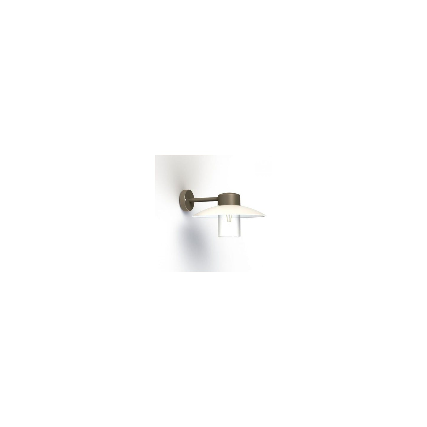 Aubanne Clear Glass Wall Bracket with Flexible Polycarbonate Reflector