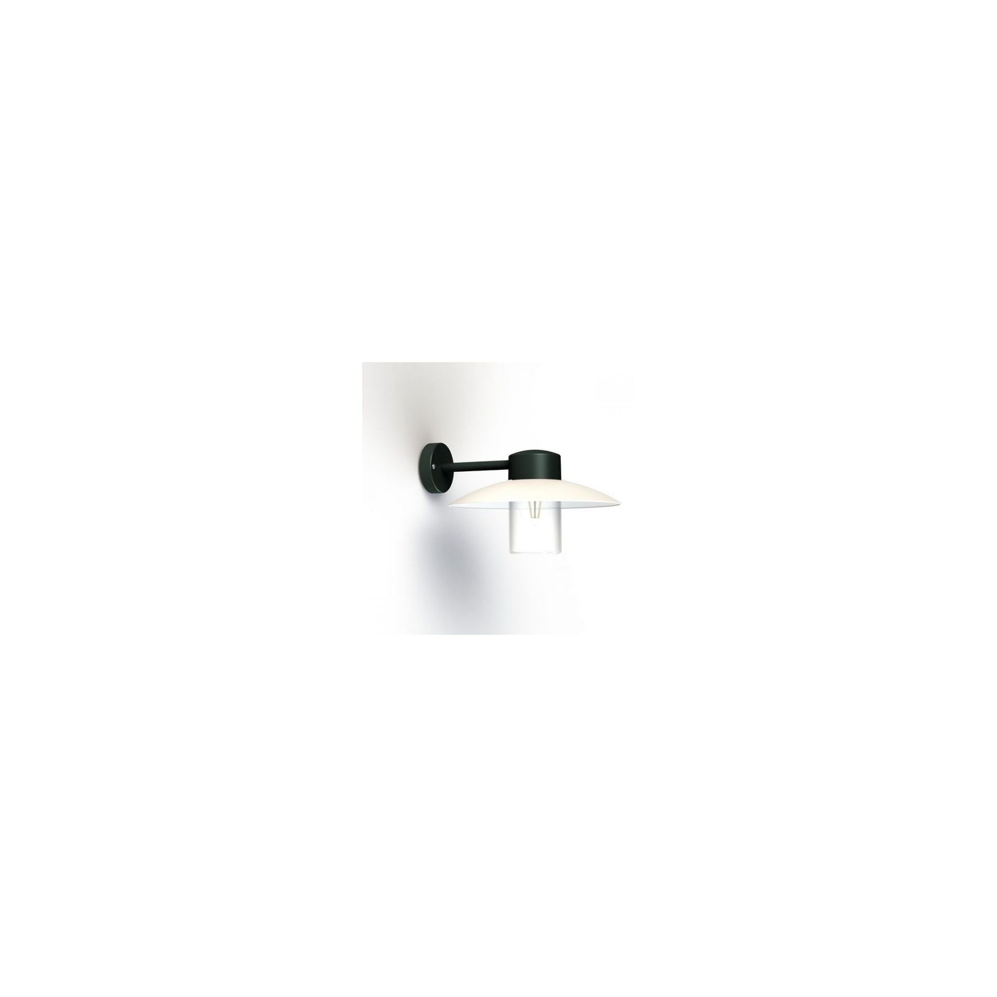 Aubanne Clear Glass Wall Bracket with Flexible Polycarbonate Reflector