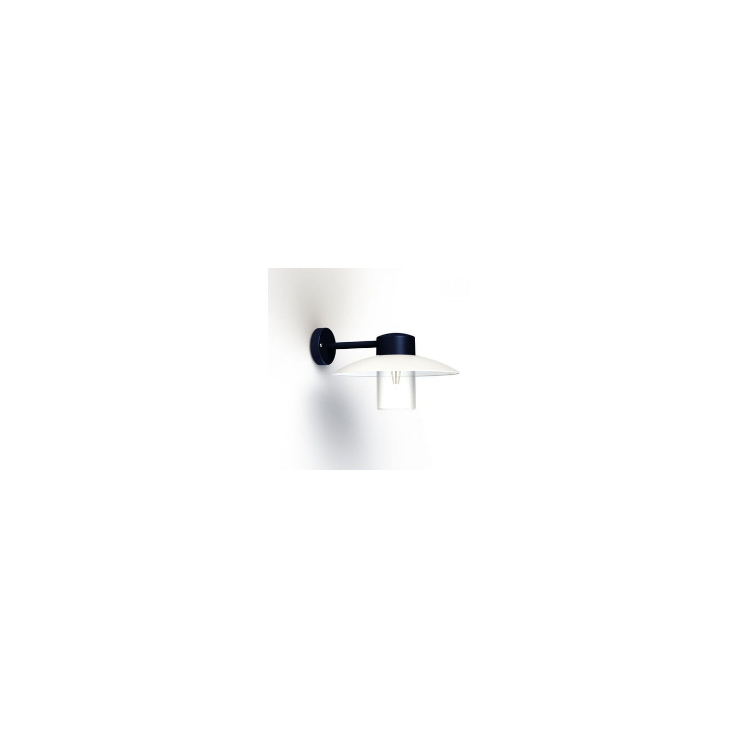 Aubanne Clear Glass Wall Bracket with Flexible Polycarbonate Reflector