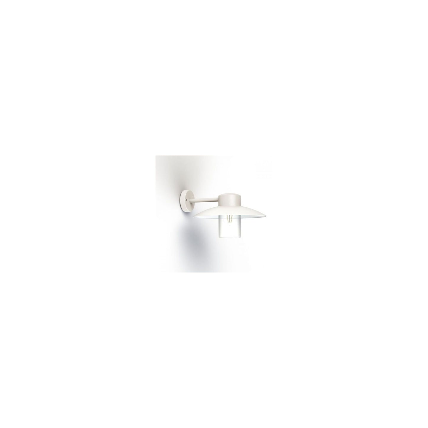 Aubanne Clear Glass Wall Bracket with Flexible Polycarbonate Reflector