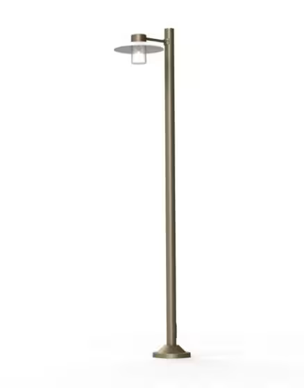 Aubanne Model 4 Clear Glass Lamp Post