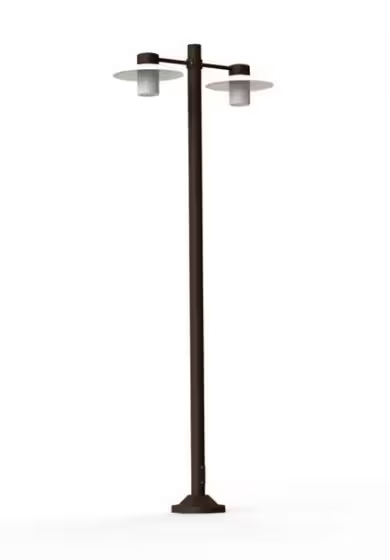 Aubanne Model 5 Clear Glass Lamp Post