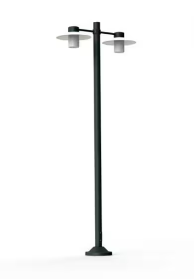 Aubanne Model 5 Clear Glass Lamp Post