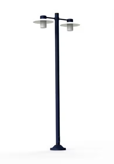 Aubanne Model 5 Clear Glass Lamp Post