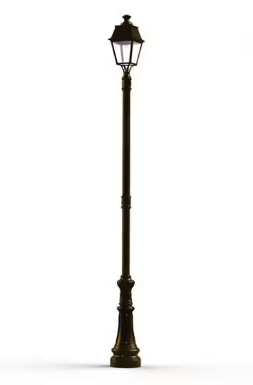 Avenue 4 Large Clear Glass E27 Street Lamp