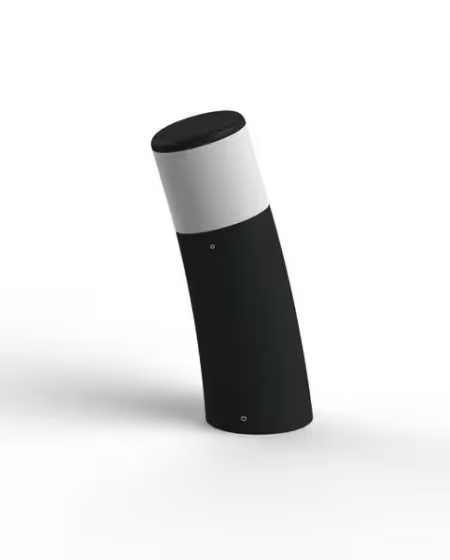 Bamboo Model 2 Small Opal Glass Bollard