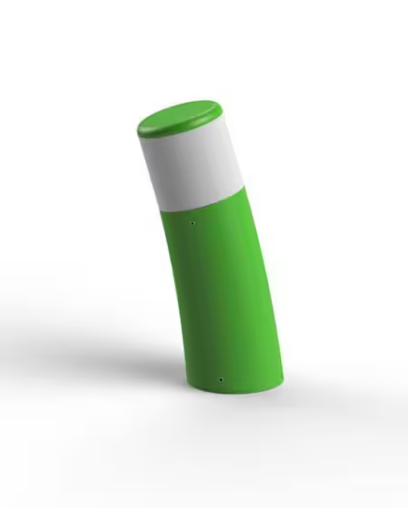 Bamboo Model 2 Small Opal Glass Bollard