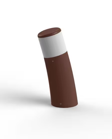 Bamboo Model 2 Small Opal Glass Bollard