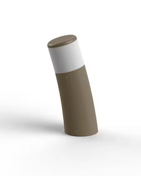 Bamboo Model 2 Small Opal Glass Bollard