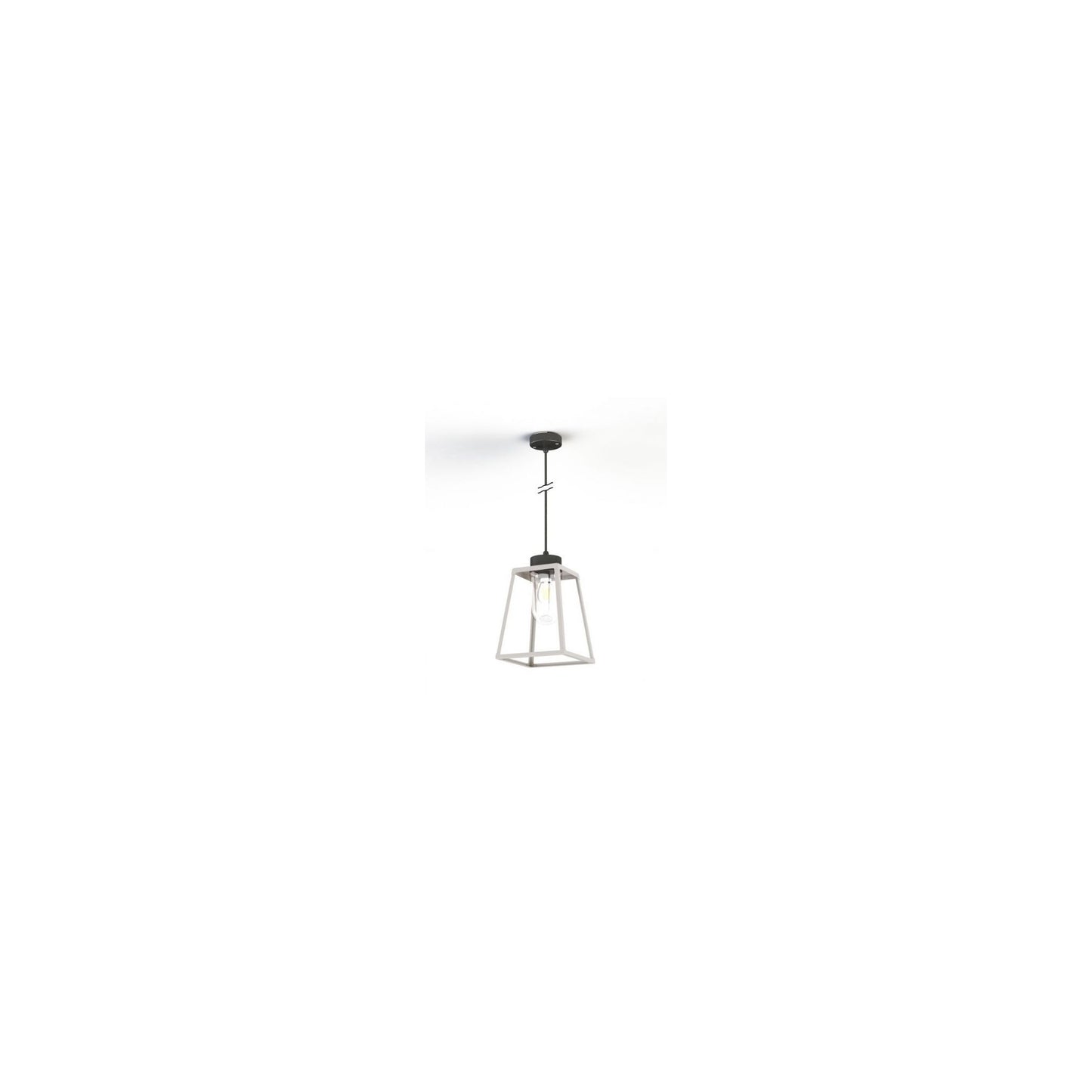 Lampiok Model 4 Large Clear Glass Lantern with minimalist lines style frame