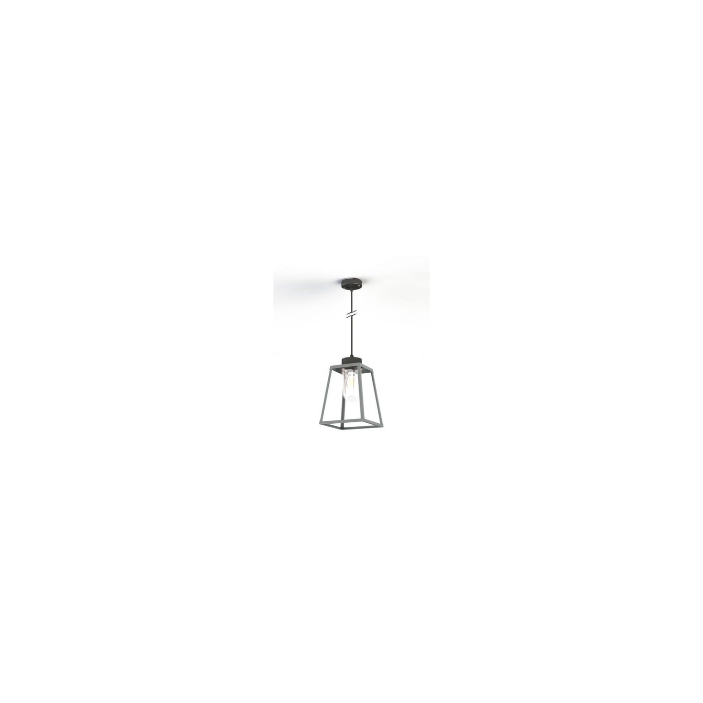 Lampiok Model 4 Large Clear Glass Lantern with minimalist lines style frame