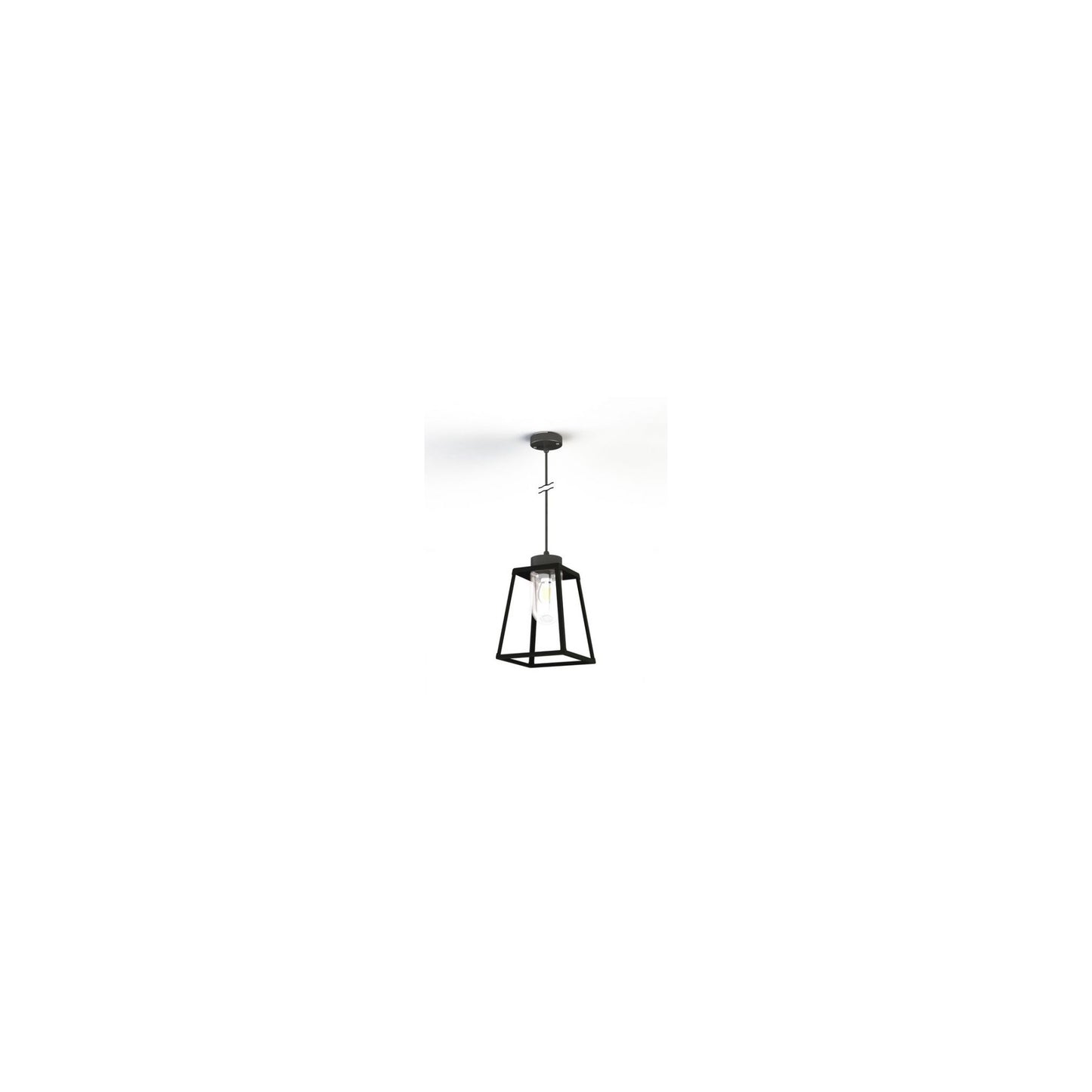 Lampiok Model 4 Large Clear Glass Lantern with minimalist lines style frame