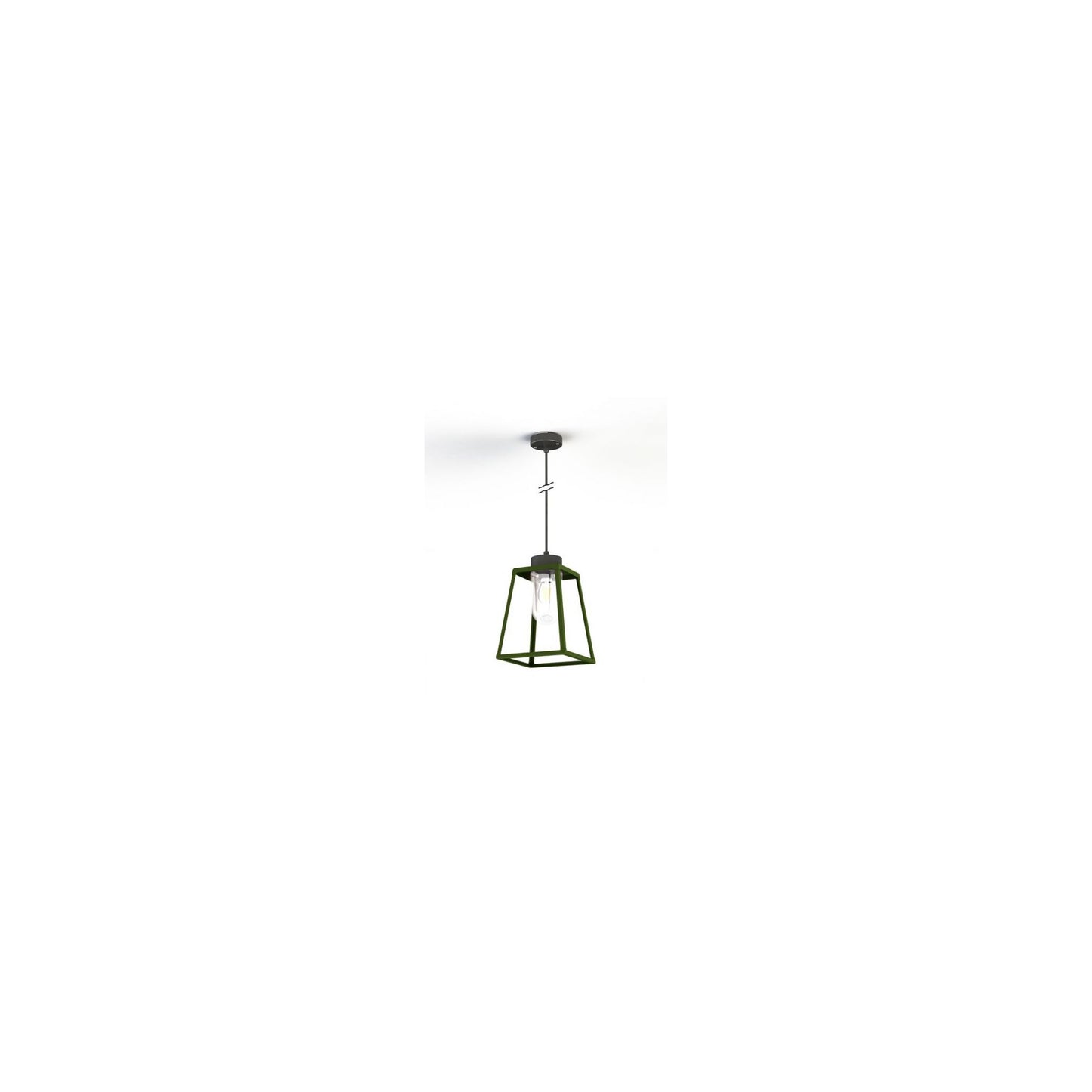 Lampiok Model 4 Large Clear Glass Lantern with minimalist lines style frame