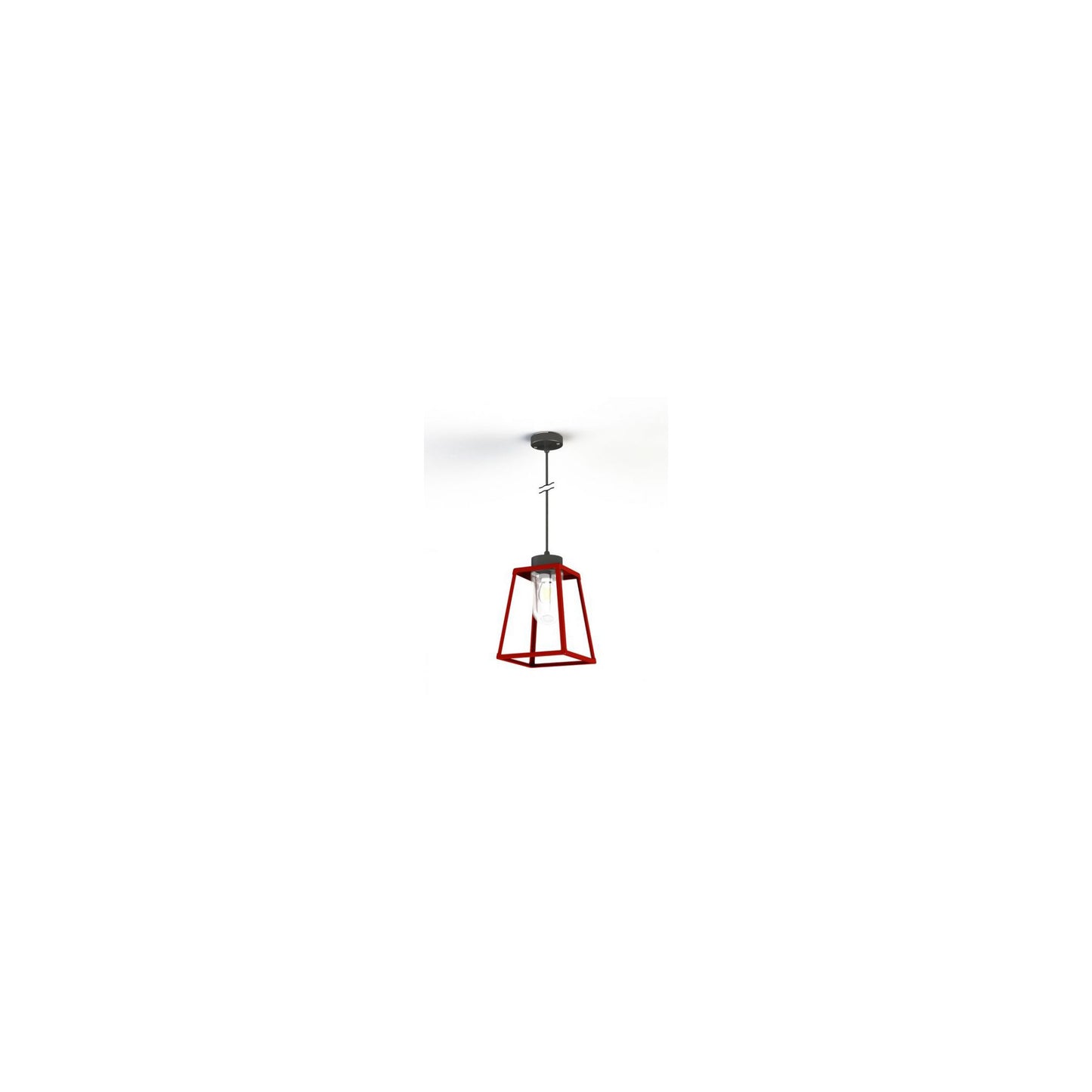 Lampiok Model 4 Large Clear Glass Lantern with minimalist lines style frame
