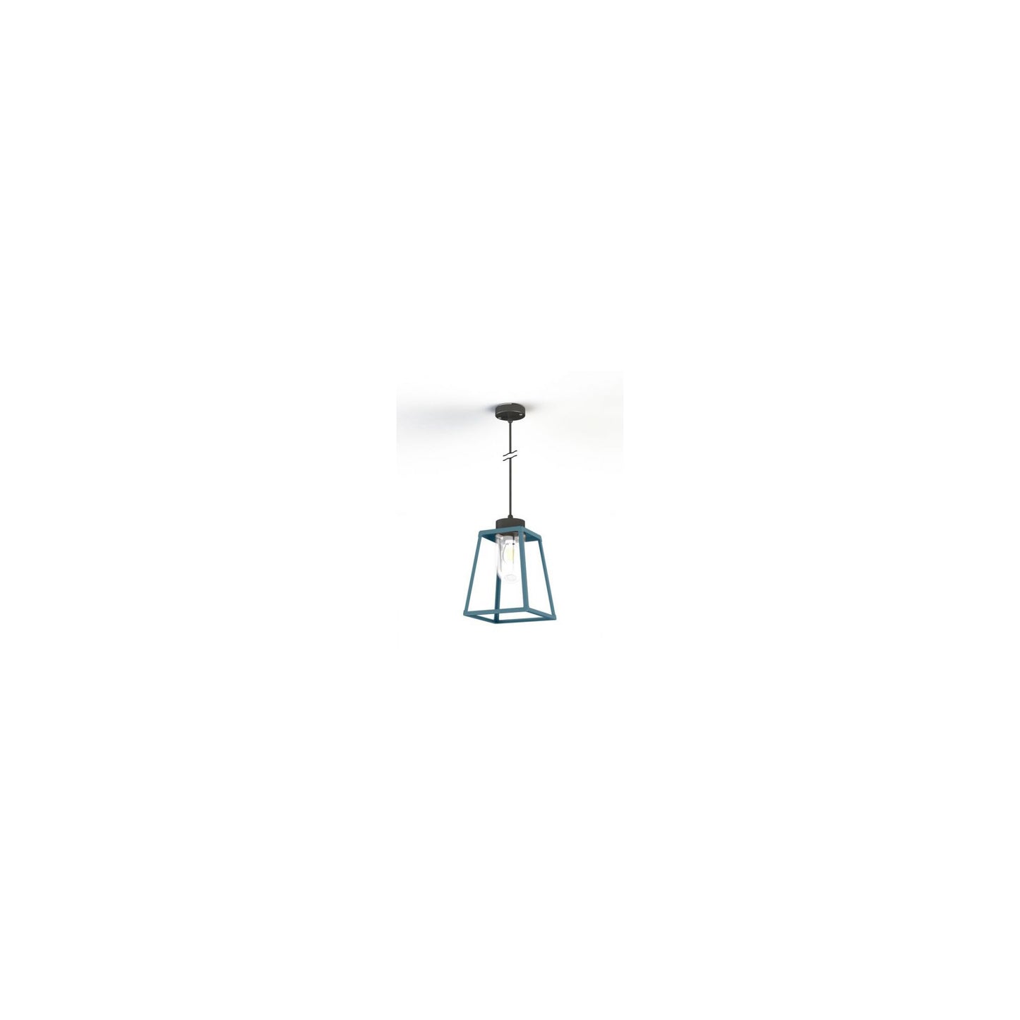 Lampiok Model 4 Large Clear Glass Lantern with minimalist lines style frame