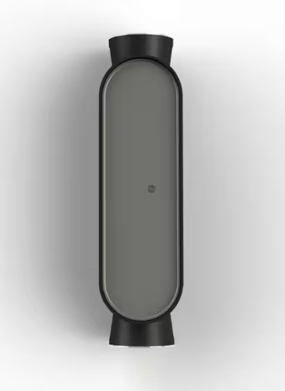 Ibuk Black Front LED Up & Down Light