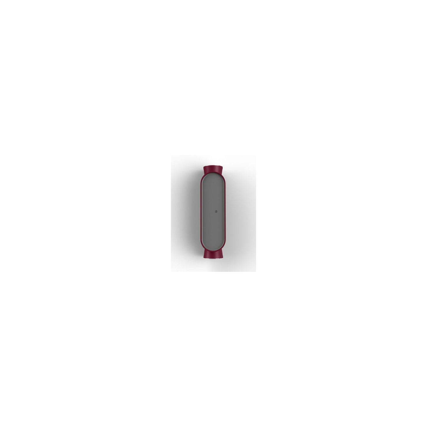 Ibuk Black Front LED Up & Down Light with Clear Polycarbonate Diffuser
