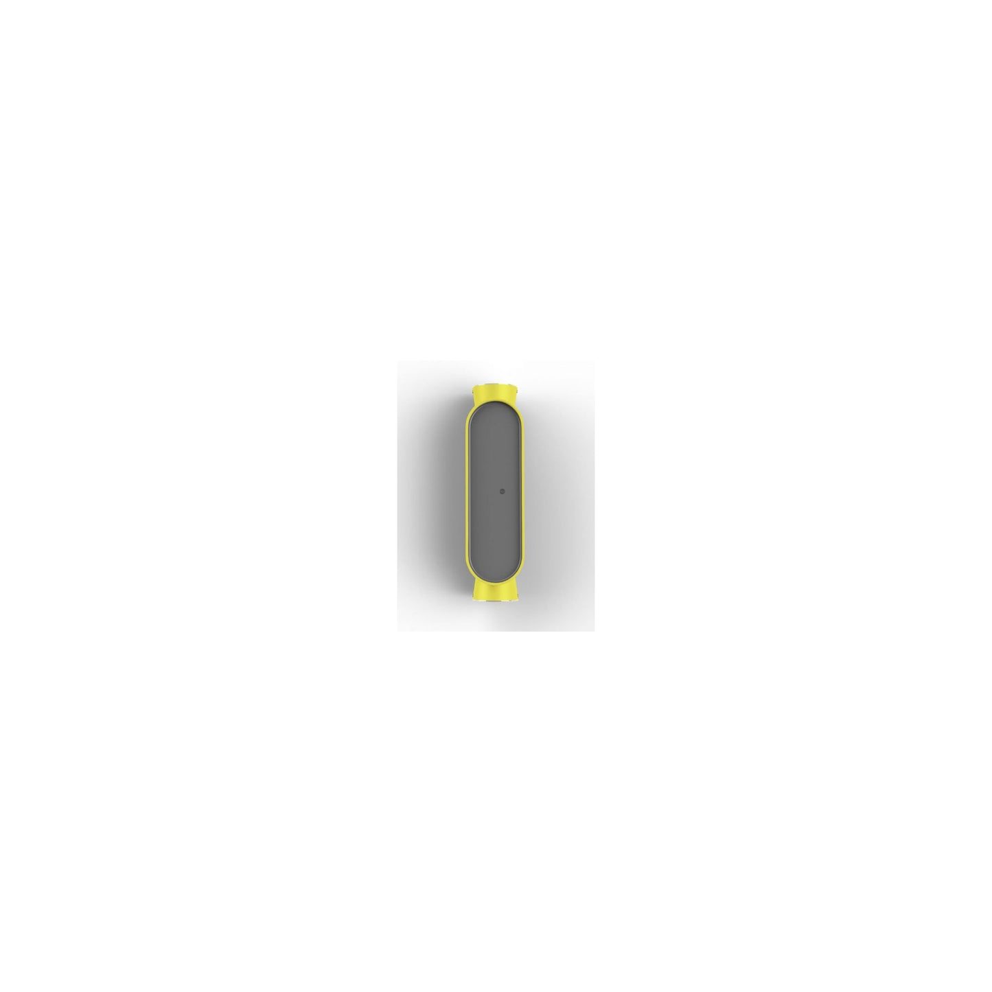Ibuk Black Front LED Up & Down Light with Clear Polycarbonate Diffuser