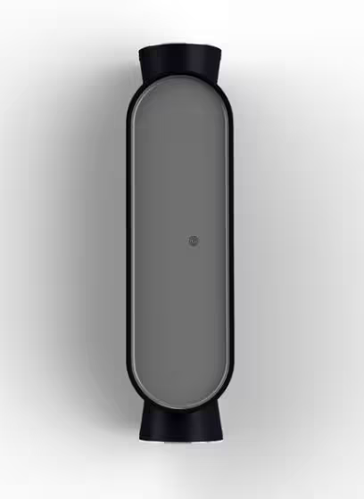 Ibuk Black Front LED Up & Down Light