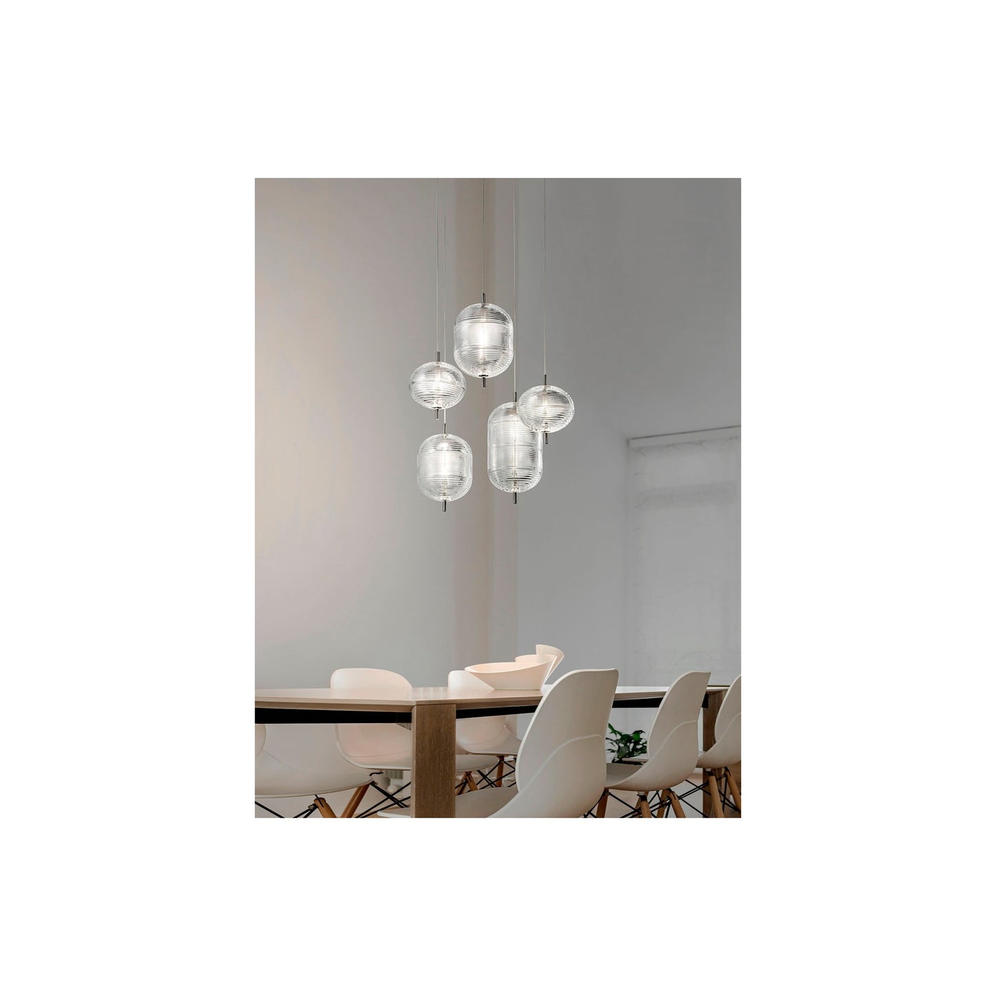 Jefferson Medium Clear Glass LED Pendant