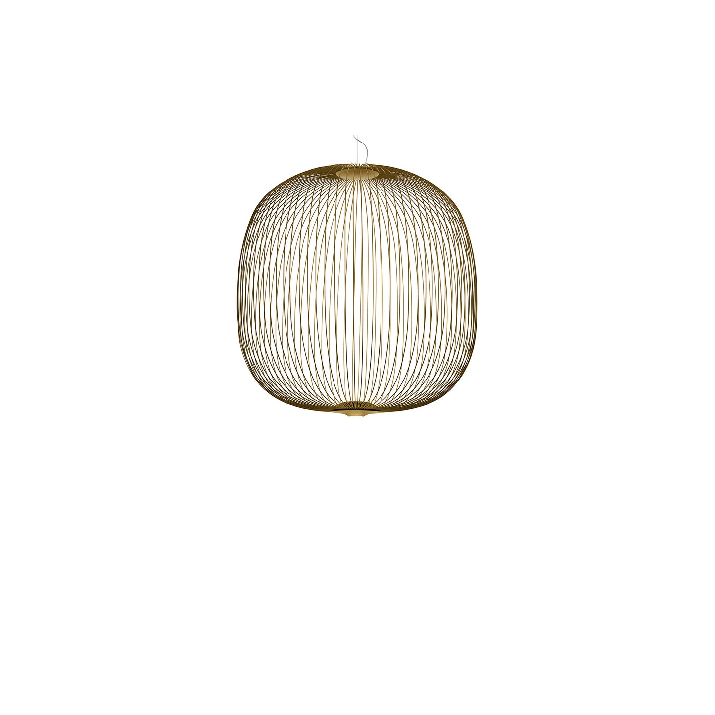 Spokes 2 Large Dimmable LED Pendant with Varnished Steel & Aluminium