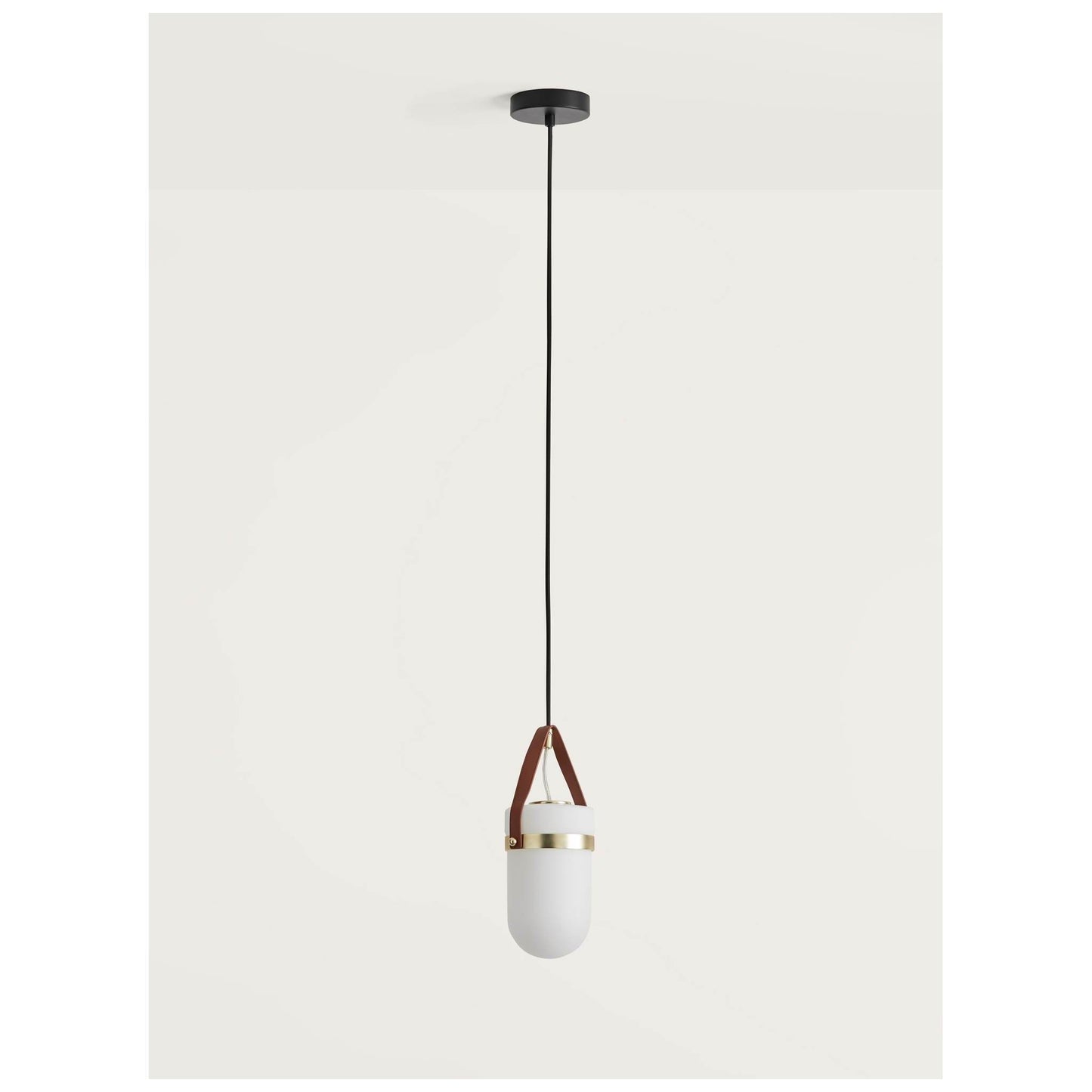 Almon Opal Glass Pendant