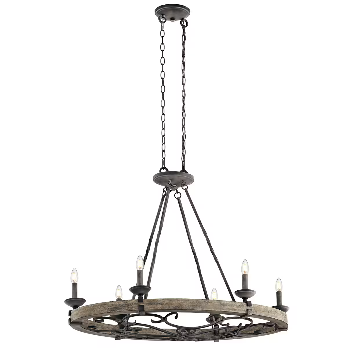 Taulbee 6-Light Oval Chandelier