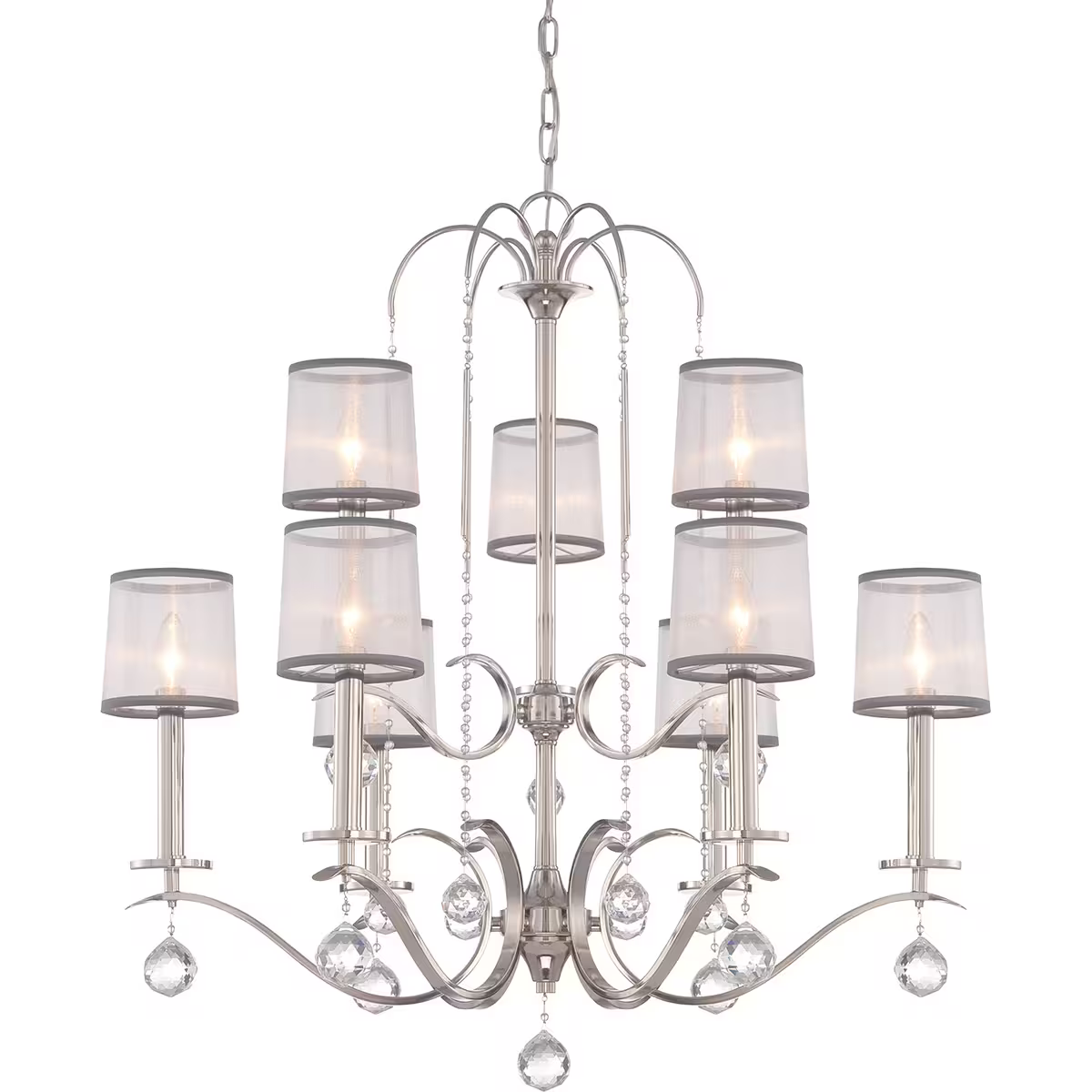 Whitney 9-Light Two-Tier Chandelier