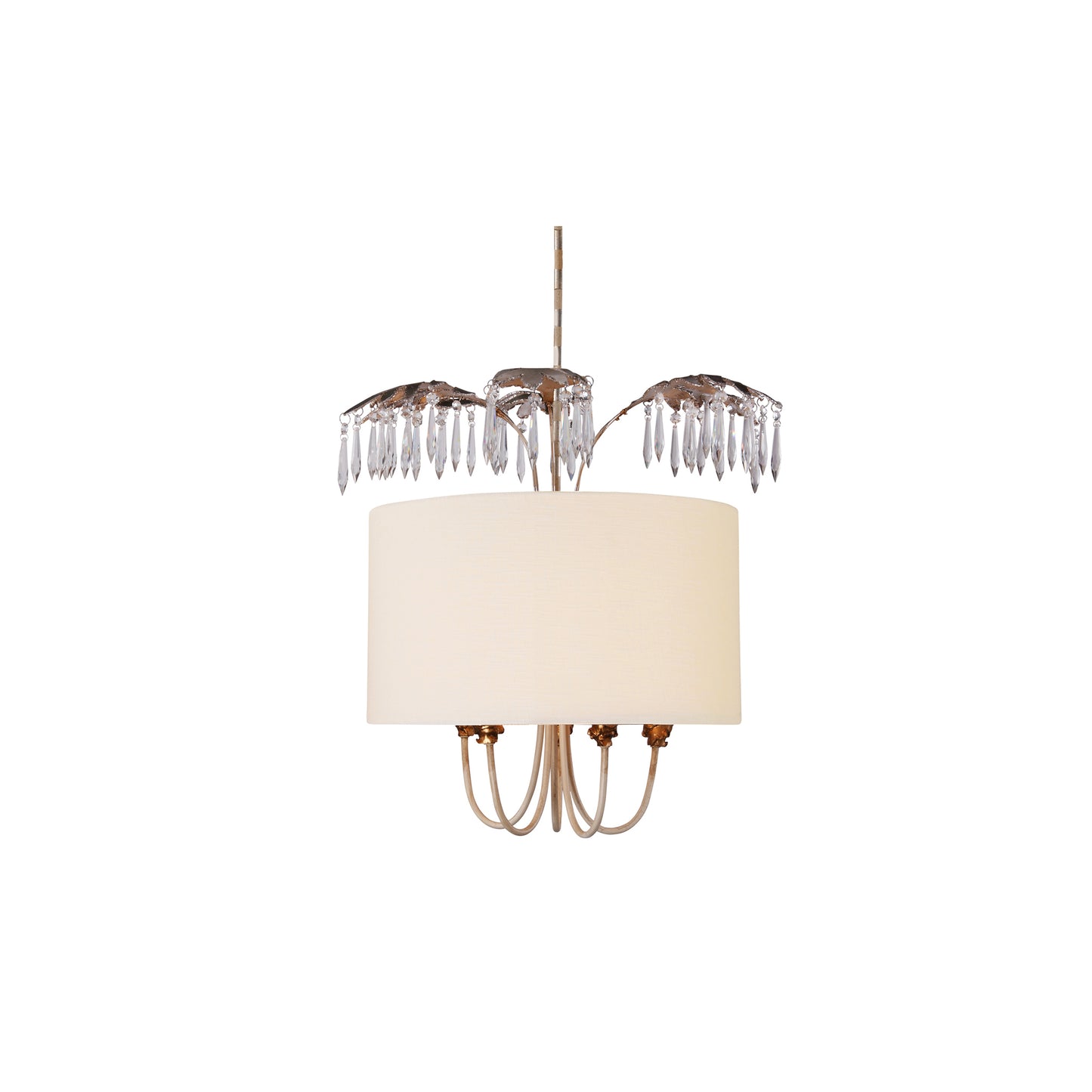 Antoinette 5-Light Pendant Gold & Silver Leaf