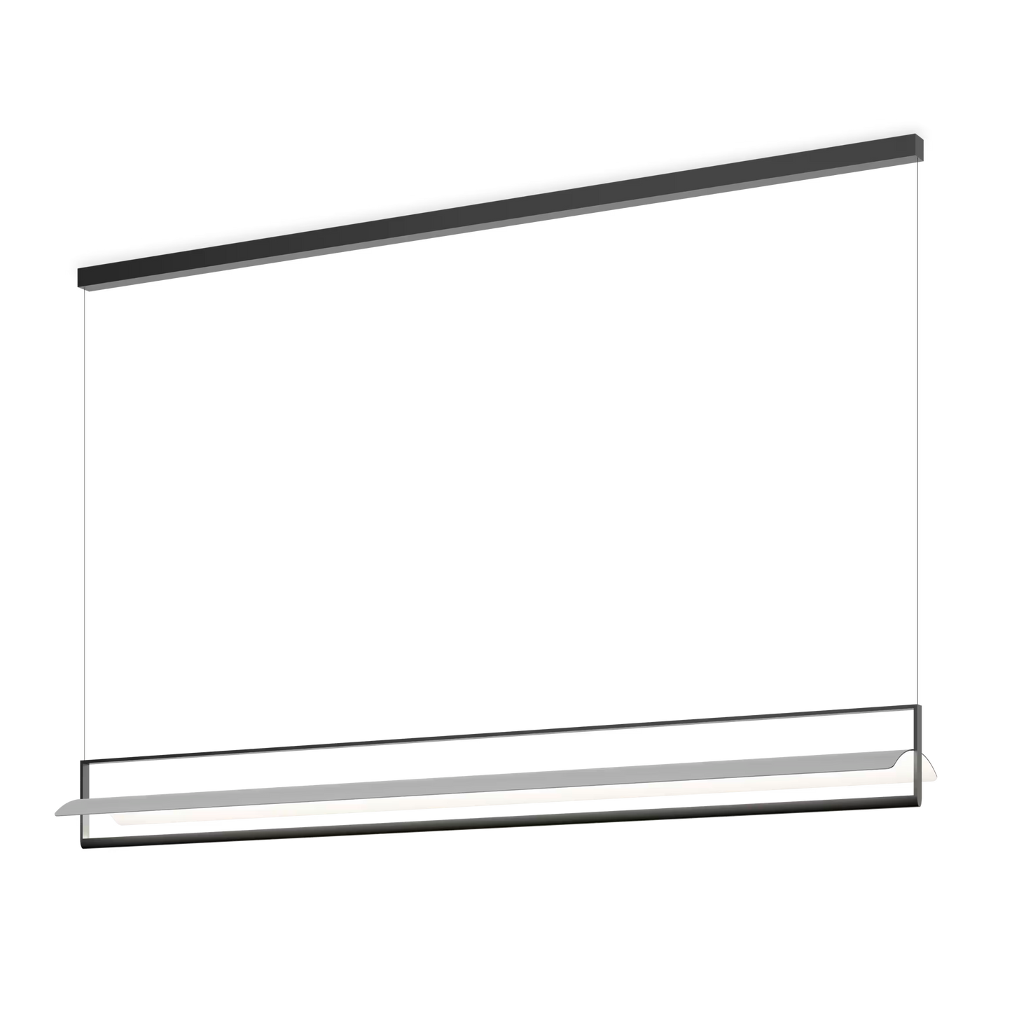 Kontur 6438 LED Pendant Black with Aluminum Concave Shade
