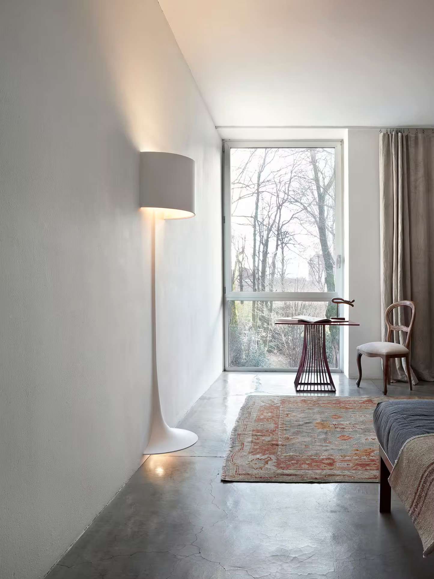 Soft Spun Large LED Recessed Wall Light