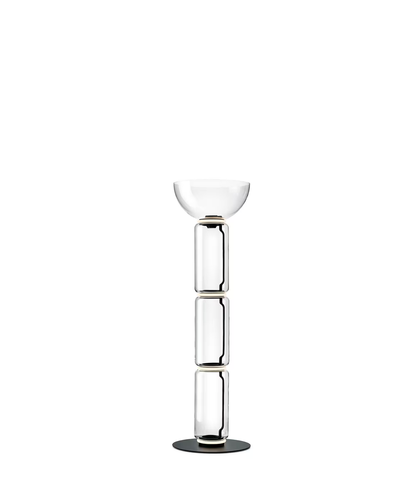 Noctambule 3 High Cylinders Bowl Big Base Floor Lamp