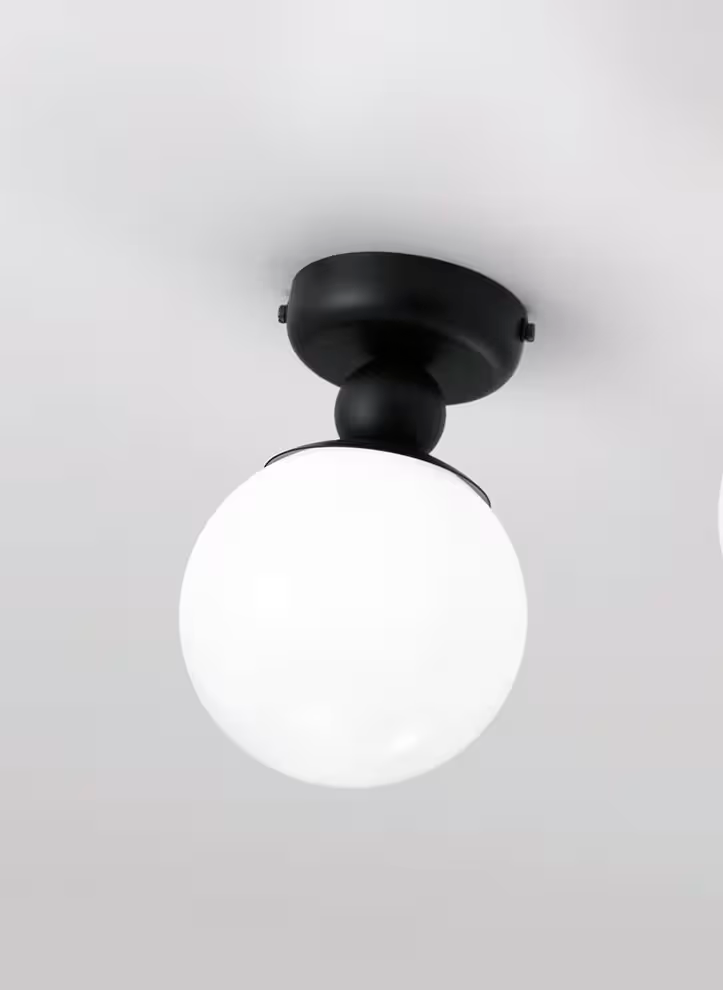 Dots Ceiling Light with White Glass