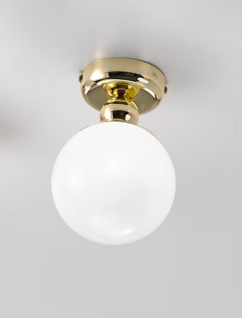 Dots Ceiling Light with White Glass