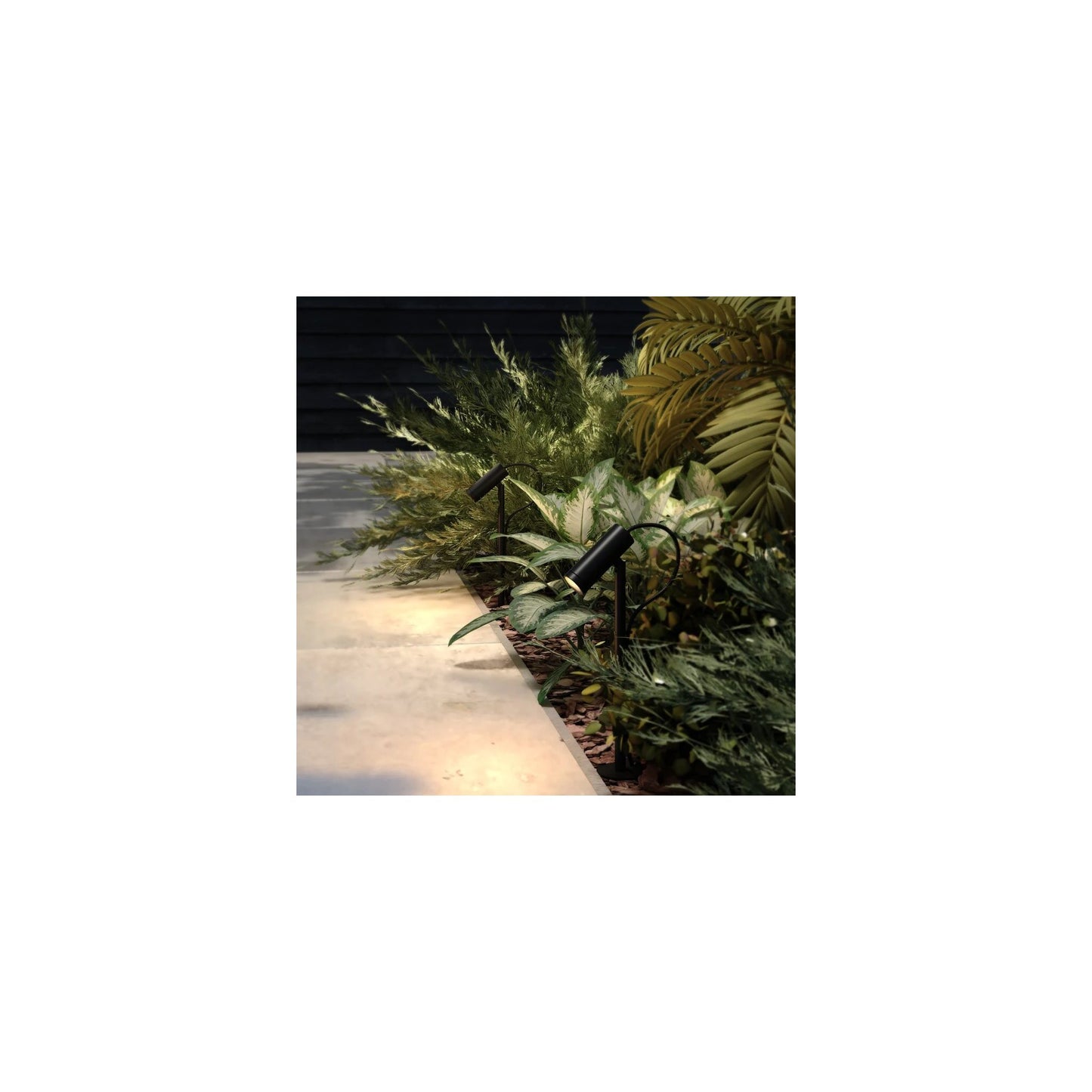 Myos Outdoor Pathways Spotlight Textured Black