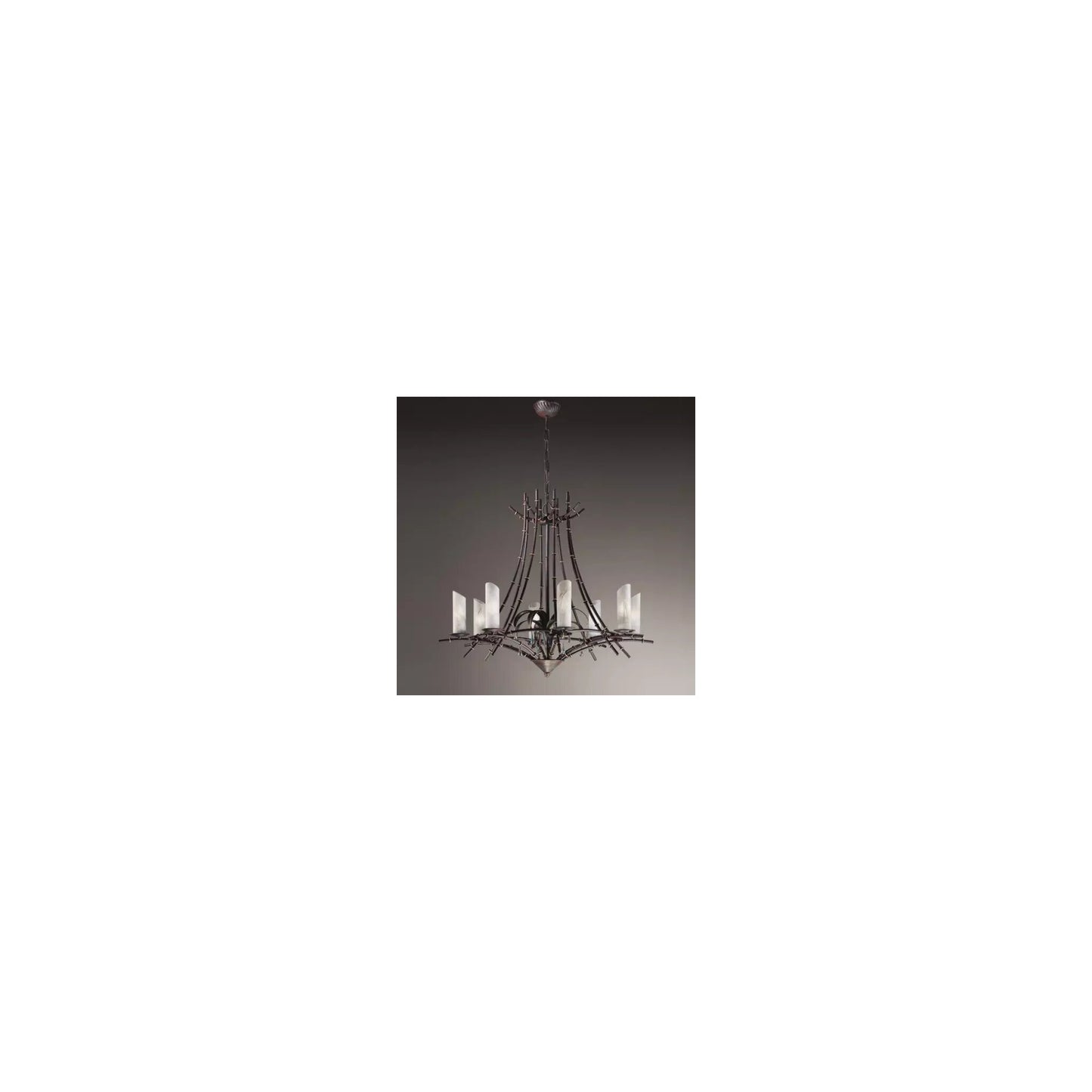 Bamboo 8-Light Chandelier