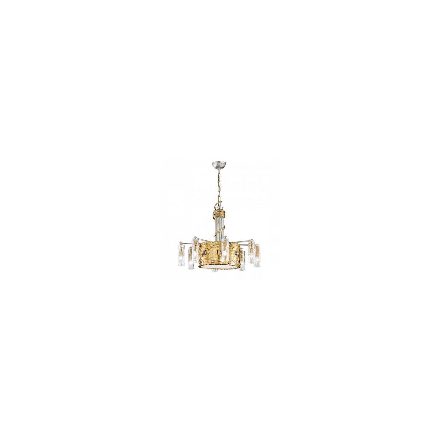 Eyes 11-Light Chandelier Gold Leaf