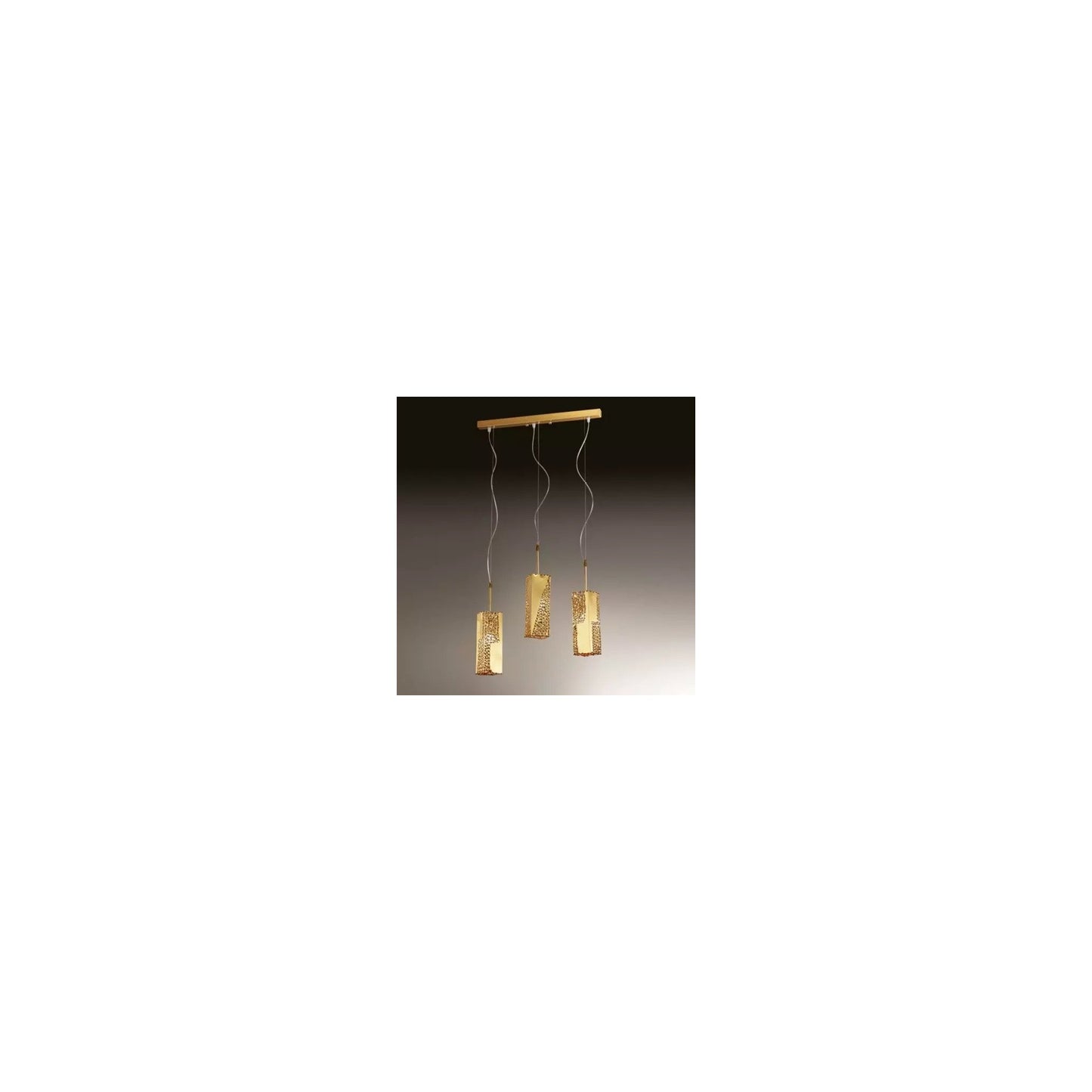 Forme 3-Light Linear Pendant Gold 24K