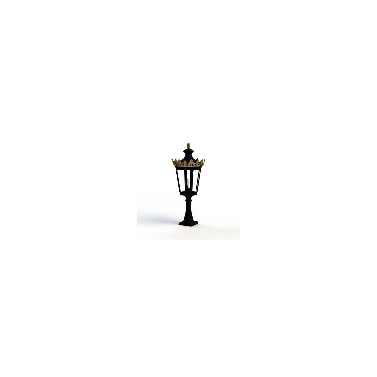 Louvre Model 3 Clear Glass Bollard