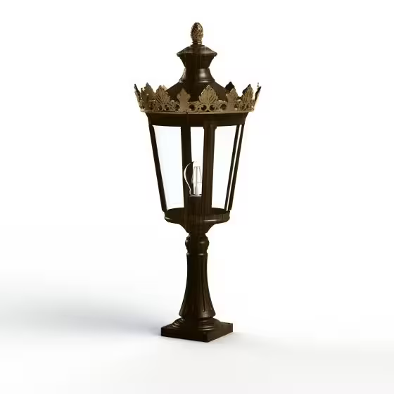 Louvre Model 3 Clear Glass Bollard
