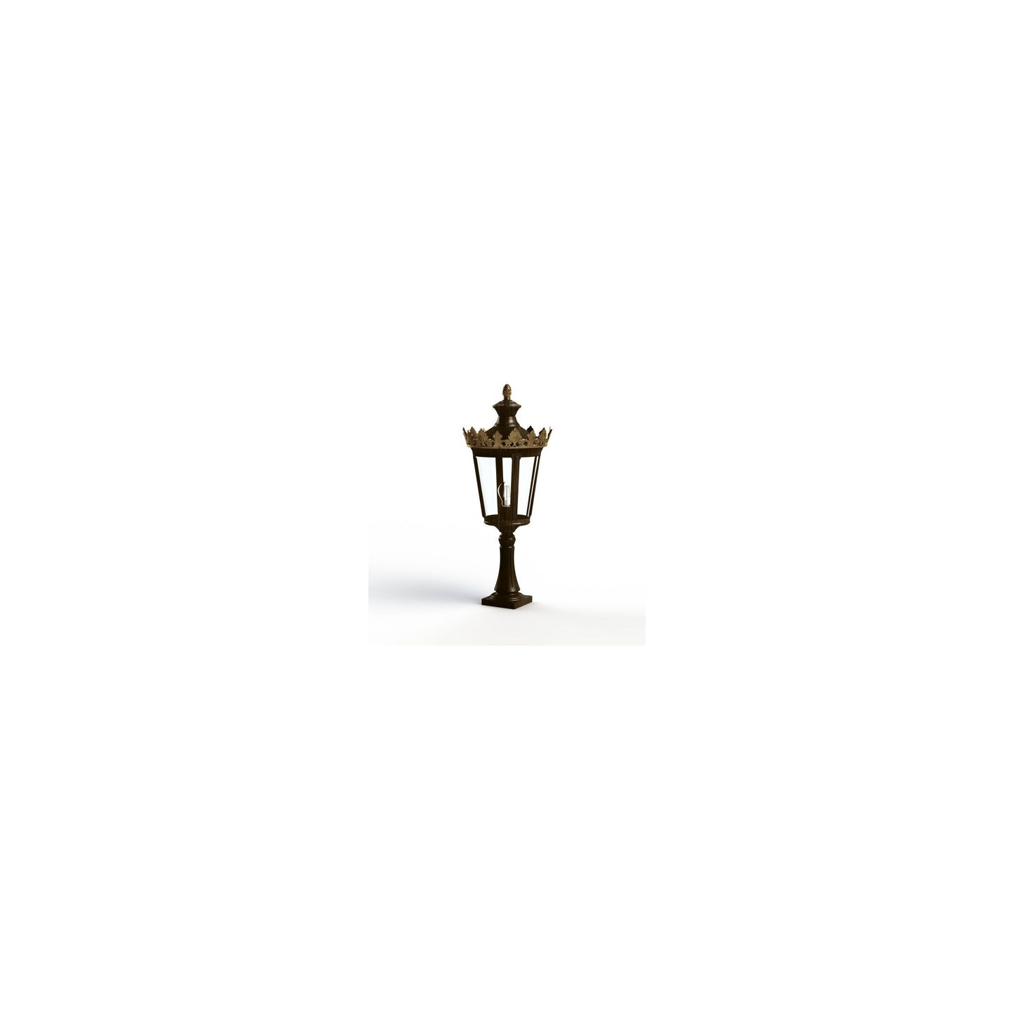 Louvre Model 3 Clear Glass Bollard